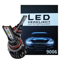 HCR 22000루멘 6500k LED헤드라이트 전조등 안개등 화물차24V호환 전차종호환 H1 H3 H4 H7 H8 9005 9006 881, 퍼블릭 9006, 1세트