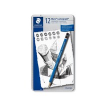 스테들러 100 G12 마스 루모그래프 제도 연필 12본, 12본 세트, 1세트