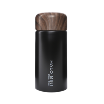 스텐 미니텀블러 할로미니 보온병 어린이 자녀텀블러, 블랙, 150ml
