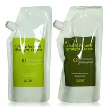 그리에이트 그로스 클래식 볼륨 스트레이트 크림400ml, 손상모