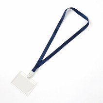 투명 아크릴 사원증 케이스 3p세트(가로형) (네이비), 1개