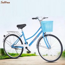 가벼운접이식자전거 가을라이딩을 위한 selfree 26인치 남녀 통근 자전거 바구니