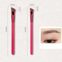 4D 헤어 스트로크 브로우 스탬프 브러시 눈썹 메이크업 브러쉬 실물 같은 컨실러 파운데이션 도구, [02] 1pc-L