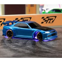초소형 드리프트 RC카 TURBO RACING 1/76 C64-GN RTR 키트 조종기 포함 블루색상