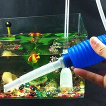 어항 청소 사이펀 수족관 물고기 탱크 진공 기 펌프 반자동 물 변경 체인저, 1.45m