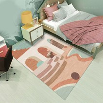 북유럽 거실 러그 현대 모던 아트 보헤미안 사계절 여름 물세탁 특대형 모던 아트 심플 미니 단모 사각 40종 침실 식탁 카페트 아이방 러그 바닥 매트 200cm 300cm 선택16