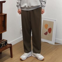 남자오버핏 남성빅사이즈 롤픽 분또 밴딩 긴바지 팬츠 TT23S103_KH