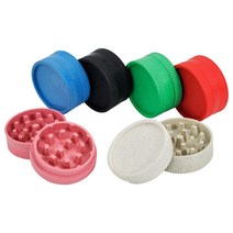 아크릴관 pvc배관자재Degradable Plastic Herb Grinder Articles For Smoking Grass 2 Layer Tobacco Acces, 01 Random colors