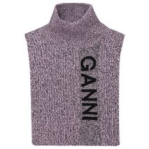 GANNI 가니 23 4576 395 스트럭처 리브 니트 넥워머