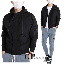 컴파니 렌즈 포인트 우븐밴딩 후드집업 바람막이자켓 cp컴퍼니 가을