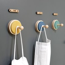 디자인웁스 현관 자석 마스크걸이 고리자석 냉장고 집들이 선물 마스크 보관 현관 자석 냉장고 수납, 1개, 오렌지+네임택