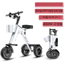 3륜 접이식 전기자전거 배달 스쿠터 퀵보드 대리기사 전용 스케이트 보드 36v 450W