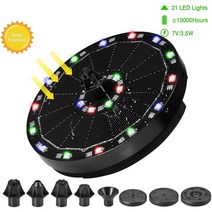 실내분수대 천연가습기분수대 안개발생기 실내정원 미니분수 태양열 펌프 휴대용 부동 태양, 쇼로 7v 3.5w