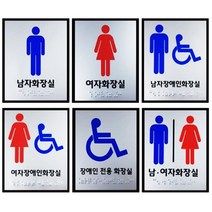 화장실점자표지판 점자 촉지판 장애인 표지판, 여자장애인화장실