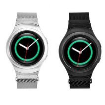 에이앤콩 삼성갤럭시 기어S2 SM-R720/R730 스틸 손목 웨러블, 로즈핑크