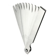 필러 게이지 20/17 블레이드 HCS 점화 플러그 갭 미터법 SAE 측정 도구 접이식 두께, [01] Metric Feeler Gauge, [01] 17 blades