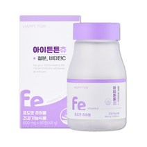 아이튼튼츄 프리미엄 츄어블 키즈 철분제 포도맛 건강기능식품, 1개, 60정