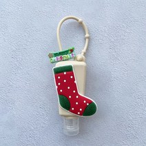 휴대용 손소독제 케이스 용기 캐릭터 홀더 30ml, 1개입, 16. X-mas양말