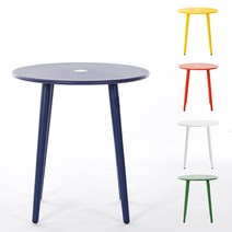 [그네와파라솔] 린도 700 원형테이블 [5컬러], 화이트