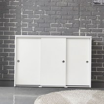 유니우드 파모스 미닫이 슬라이딩 다용도 멀티 800수납장 수납장, 메이플