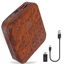 Jovial Pyle 무선 카플레이 iA 박스 4GB RAM 64GB ROM 2.4GHz 5GHz 듀얼 밴드 Wi-Fi BT 옥타 코어 64비트 D 4K 풀 HD H.265 USB, Wood Style