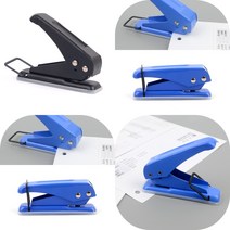 마트498 미니 1공 펀칭기 서류철 종이타공기 타공기 일공펀치 구멍뚫는기계 계약서천공기