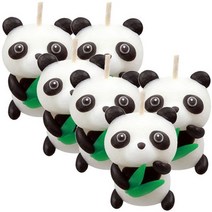 이야코 깜찍나라 캐릭터양초 만들기세트, 팬더, 6세트