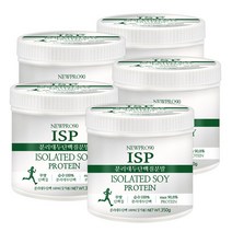 푸른들판 분리 대두 단백질 분말 가루 100% ISP 소이 단백 식물성 프로틴 비건 파우더, 350g, 5통