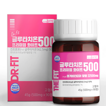 닥터핏 글루타치온 22500mg 영양제 90정 이중코팅 고함량, 6개