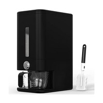 리테일 Blade 25lb 라이스 디스펜서 - Air Tight 곡식 Container Easy To Use Dispensing 계량컵 스펀지 NEW 블랙 디자인 스토리지