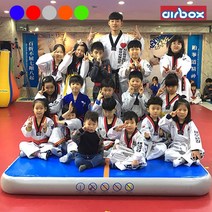 [에어박스] 에어 체육매트리스 두께20cm(길이1~2m), 블루