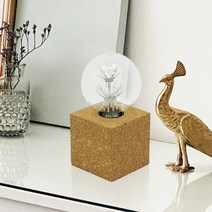 마르모 우드 코르크 미니 스탠드 침실 단스탠드 무드등 북유럽 조명 3종, 4W G95 노란빛