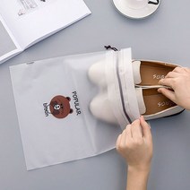 서후네 [5+5] 다용도 곰돌이 캐릭터 방수 파우치 반투명 더스트백 대형사이즈
