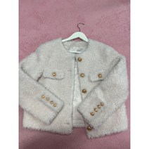 리얼 천연 양털 금장 자켓