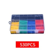 530-800개 열축관 내열 키트 전기 연결선 절연 튜브, 530pcs