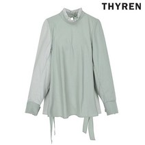 티렌 모크넥 프릴 블라우스 L203PWB807