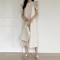바보사랑 여자 여름 데일리 소매 프릴 7부 점프수트.옷자락(무료배송)