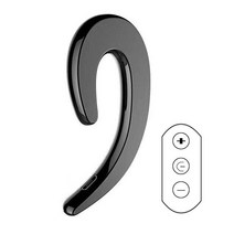 골전도 블루투스 이어폰 헤드셋 가성비 넥밴드 범용 무선 4.2 스포츠 스테레오 for xiaomi for xiaomi for iphone 7 8 x, 검은 색