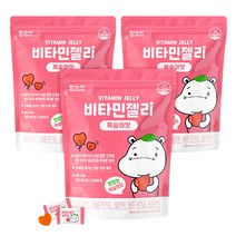 함소아 비타민젤리 복숭아맛, 100정, 3개