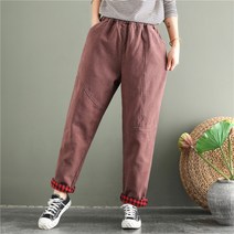 WAWAMOM(특허브랜드) 여성 오리털 패딩조거 팬츠 방한바지 겨울 누빔 깔깔이바지 CJV40