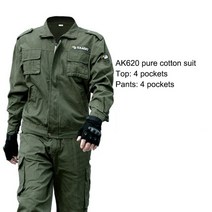 작업복 청소복 방진복 근무복 스즈끼 작업복 정장 남성용 여름 얇은 노동 보호 의류 면화 내마모성 화상, 05 5_07 4XL