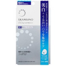 다이이치산쿄헬스케어 트란시노 화이트닝 페이셜 마스크 EX20mL×4매, 단일
