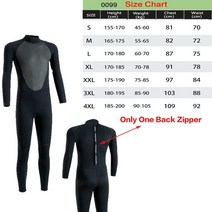 스킨스쿠버 슈트 스노쿨링 다이빙 웻슈트 3mm 3MM 네오프렌 잠수복 앞 지퍼 남자 카이트 서핑 여성 카약 수, [02] S, 09 0099 Black Wetsuit_02 S