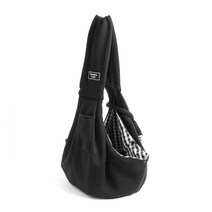 애견슬링백 블랙 강아지이동가방 닥스훈트슬링백