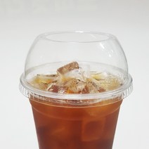 커피바바 92페트 12온스 아이스컵 + 뚜껑 100세트, 12온스 아이스컵+빅타공뚜껑세트