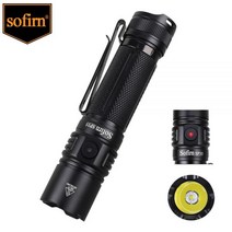 Sofirn-SP35 USB 2A 충전식 LED 손전등 21700 SST40 2200lm 토치 2 그룹 전원 표시기 ATR 정전류, 5000-5300K_without battery