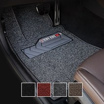 순수 DIY 자동차 코일매트 12mm 올블랙 4p 세트, 전차종 공용