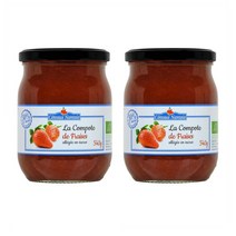 COTEAUX NANTAIS 꼬또 낭뜨 라이트 스트로 베리 딸기 콤포트 퓨레 Strawberry compote lightened 540g 2개, 1세트