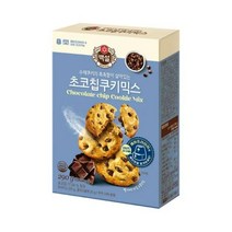 CJ더마켓 홈 베이킹 제과 제빵 빵 만들기 카페 디저트 아이 간식 초코칩 쿠키믹스 초코 핫 케익 와플 브라우니 쿠키 머핀 깨찰빵 식빵 290G, 19개