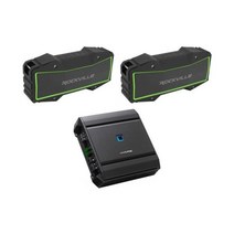 ALPINE S-A60M 600와트 RMS 모노 카 오디오 앰프+스테레오 블루투스 스피커 2개